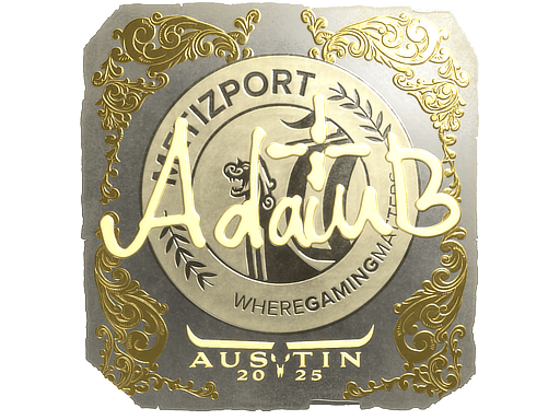Sticker | adamb (Gold) | Austin 2025