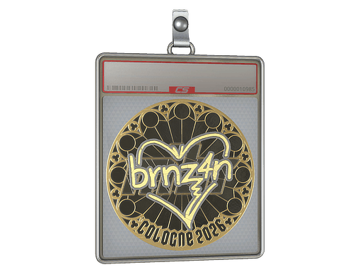Sticker Slab | brnz4n (Gold) | Cologne 2026