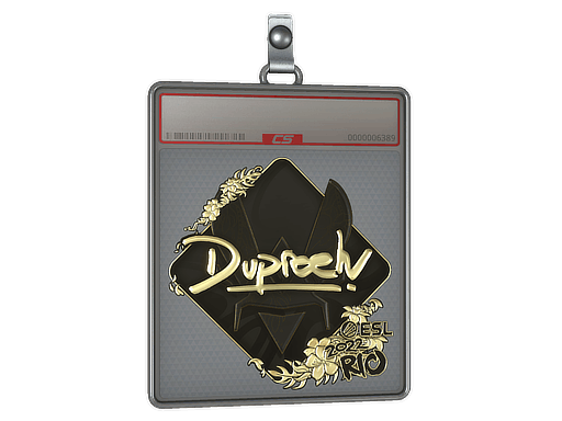 Sticker Slab | dupreeh (Gold) | Rio 2022
