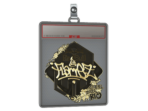 Sticker Slab | FlameZ (Gold) | Rio 2022