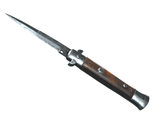 Stiletto Knife Damascus Steel