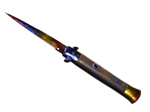 Stiletto Knife Marble Fade