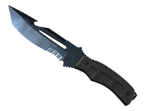 Survival Knife Blue Steel
