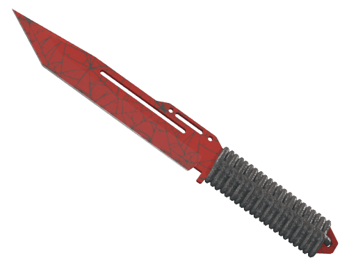 Paracord Knife Crimson Web