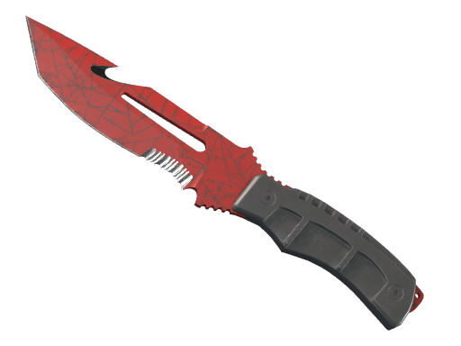 Survival Knife Crimson Web